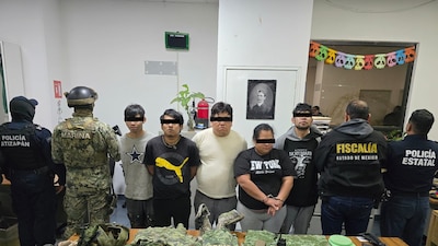 Las personas detenidas fueron puestas a disposición del Ministerio Público