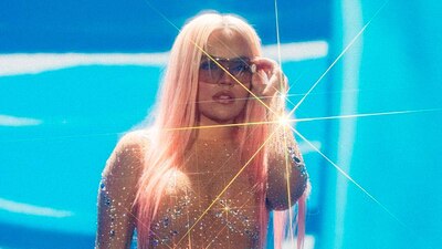 La 'bichota' se presentó este jueves en el Estadio Azteca