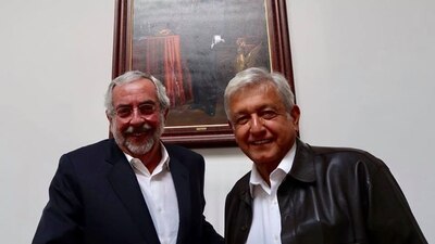 El rector de la UNAM y el candidato ganador de la Presidencia