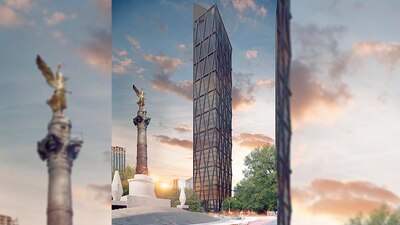 Esta es una de las obras con sellos de "suspensión"