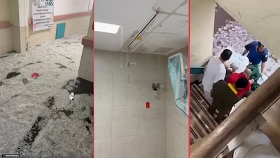 Video: lluvias inundan hospital del IMSS en Ciudad Juárez; reportan filtraciones en quirófanos