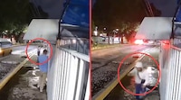 VIDEO: Vecinos burlan asalto en Cuautitlán Izcalli, corren y se refugian en su casa