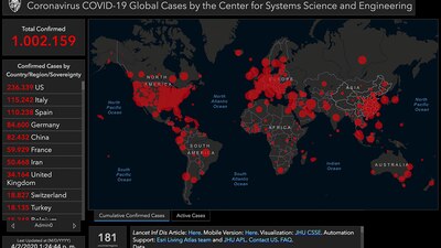 Este 2 de abril, los contagios mundiales de COVID-19 ya superaron el millón
