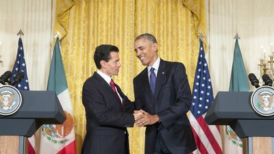 Los presidentes de México y Estados Unidos reconocieron que deben fortalecer los vínculos de ambas naciones
