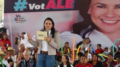 La candidata considero que va  arriba en las encuestas respecto a su contrincante