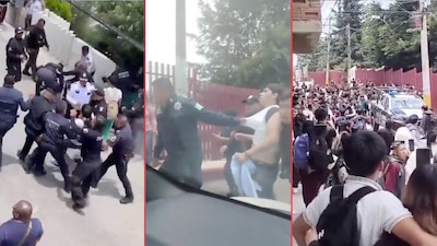 Disputa entre policías y estudiantes del Conalep en Huixquilucan deja 3 detenidos y 3 oficiales heridos