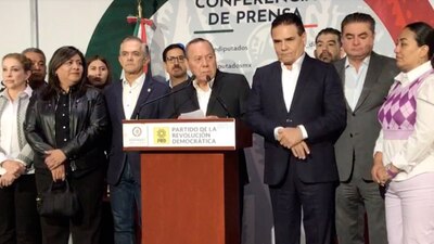 El presidente nacional del PRD ofreció una conferencia de prensa