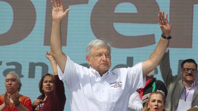López Obrador arrancó su actividad de campaña en Ciudad Juárez, Chihuahua