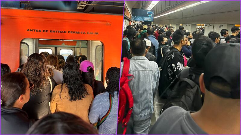 Completamente detenida la Línea 7 del Metro, denuncian usuarios