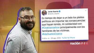 Con este tuit, Javier Duarte se metió al tema de Coatzacoalcos