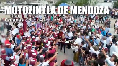 La candidata fue retenida en el camino a Motozintla