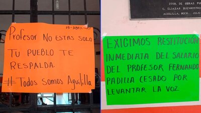 El profesor fue agredido hace un par de días por el gobernador de Michocán, Silvano Aureoles, mientras se manifestaba