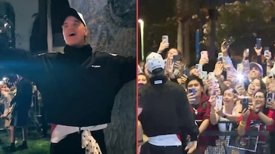 Robbie Williams sorprende en Perú: le cancelan concierto y termina cantando en la calle con sus fans