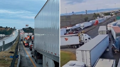 Las largas filas mantienen detenidos a cientos de automovilistas