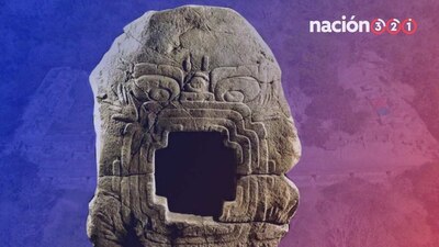 Se trata de una pieza olmeca que evoca al 'monstruo de la tierra' o 'portal al inframundo'