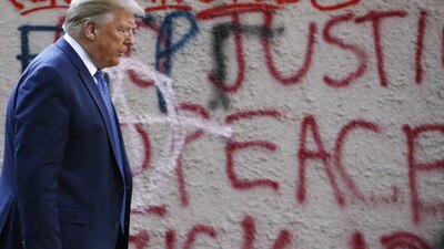 Ante las protestas en el país, el presidente de Estados Unidos aseguró que él representa la ley y el orden