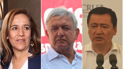 Zavala, AMLO y Chong son los rostros principales, al momento