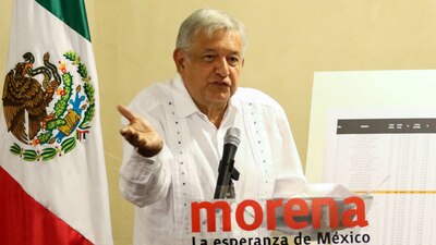 El líder de Morena dijo que destinaría 20% del dinero que recibirá su partido en 2018