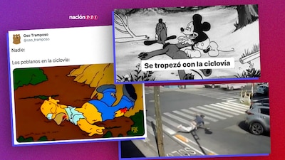 Las redes sociales estallaron en memes y risas por las caídas de los peatones con los bolardos