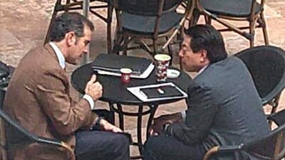 Gibrán Ramírez usó esta foto par demostrar que hay un pacto entre Delgado y Córdova