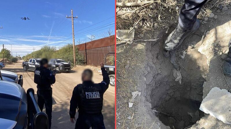 Fotos: Hallan un túnel que conecta México con Estados Unidos, en Sonora