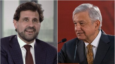 Antonio Sola y Andrés Manuel López Obrador