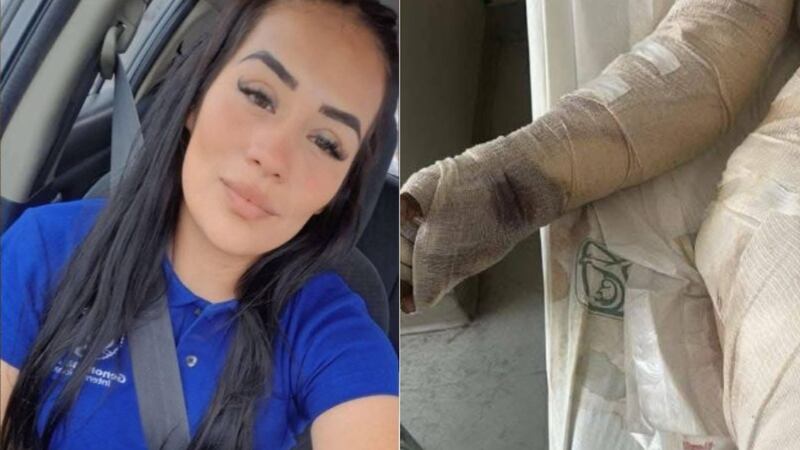 Piden justicia por Leticia, mujer que fue quemada viva al comprar un microondas