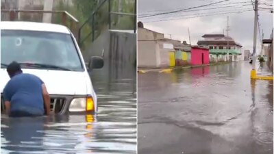 En diferentes puntos del municipio se reportaron encharcamientos e inundaciones