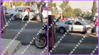 Brutal golpiza de taxistas a un señor en Tlalpan queda grabada en VIDEO