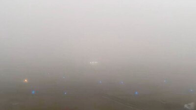 No se ve nada en la pista del AICM