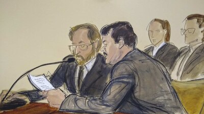 Joaquín 'el Chapo' Guzmán leyó una carta al juez antes de que le dictaran sentencia