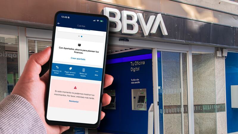 Usuarios reportan fallas para ingresar a la app de BBVA
