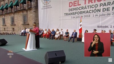 Agradeció a los mexicanos por creer en el proyecto de nación de AMLO