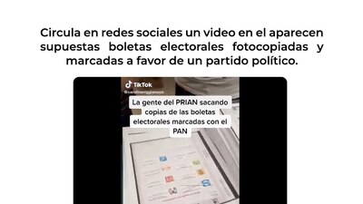 El INE afirmó que el material oficial cuenta con medidas de seguridad y son las únicas que contarán