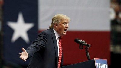 Donald Trump durante su campaña electoral en la ciudad de Dallas, Texas.