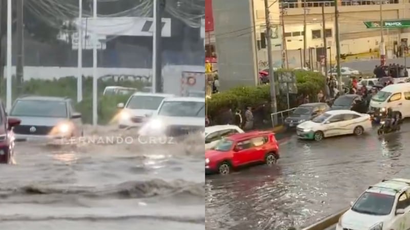GALERIA: Fuertes lluvias dejan inundaciones y caos vial en Ecatepec, Coacalco y Tultepec
