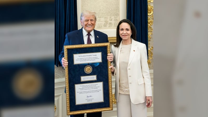 Trump insinúa que quiere “involucrar” a Corina Machado en el futuro de Venezuela