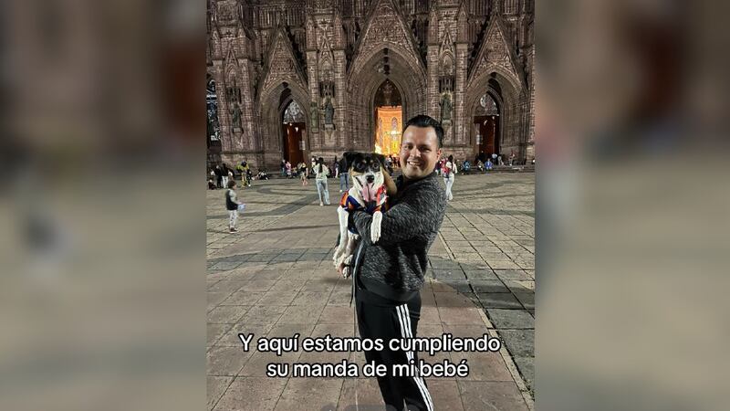 Dueño de ‘Snoppy’ agradece a la virgen de Guadalupe por curar a su perrito