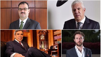 Ellos son algunos de los hombres que se encargan de la defensa de políticos como Javier Duarte