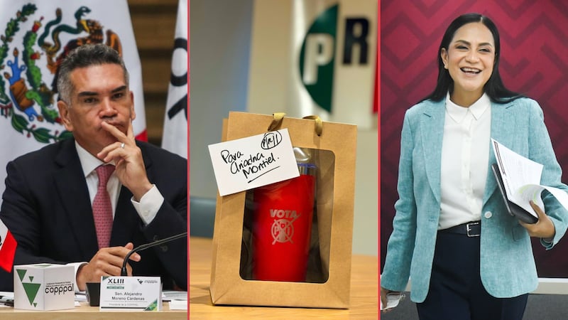 “¡Lo prometido es deuda”: ‘Alito’ cumple y manda termo del PRI a Ariadna Montiel tras polémica