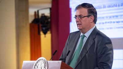 Ebrard subrayó que esta será la primera vez en el tiempo de la pandemia en que México enviará equipo a otros países