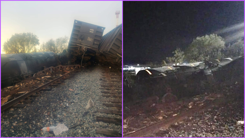 Descarrila tren con jarabe de maíz en Nogales; autoridades descartan riesgos