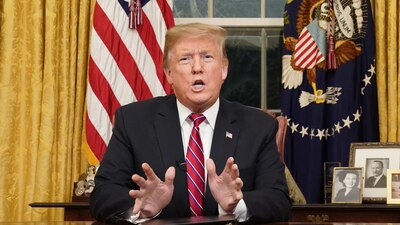 El presidente desde la Oficina Oval de la Casa Blanca