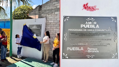 Inauguración de una barda de un kinder en Tehuacán, Puebla desata polémicas