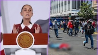 Sheinbaum atribuye a provocadores los hechos violentos durante protesta de la CNTE en el Zócalo