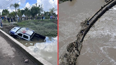 Tragedia por las lluvias: mueren 3 mujeres y un policía tras ser arrastrados por el río en Puebla