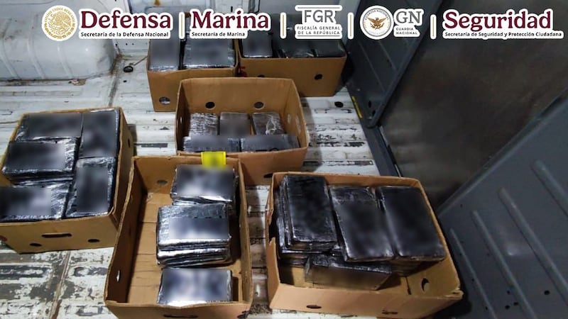 Decomisan 122 kilos de cocaína y 238 bolsas de metanfetamina en BC