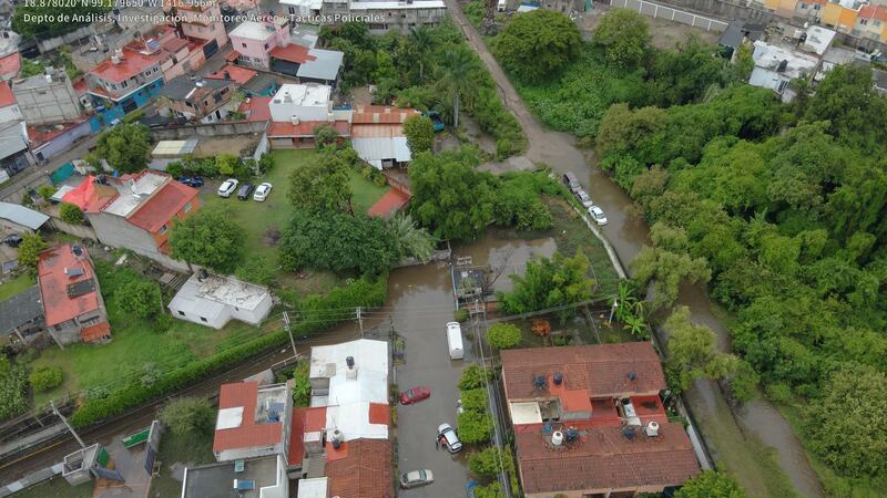 Fuertes lluvias afectan los municipios de Cuernavaca, Emiliano Zapata, Jiutepec y Zacatepec