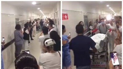 Personal del IMSS despidió con aplausos a la joven donante cuyos órganos salvarán y mejorarán la vida de otras 7 personas