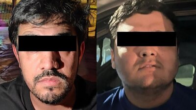 A los detenidos se les aseguró tres armas de fuego con cargadores abastecidos, equipos de radio y fentanilo